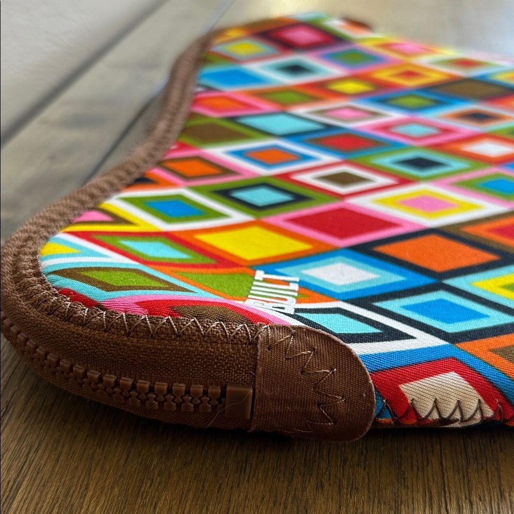 Multicolor Built New York Neoprene Laptop 12-13” Sleeve. Geometric Design. - Picture 2 of 8